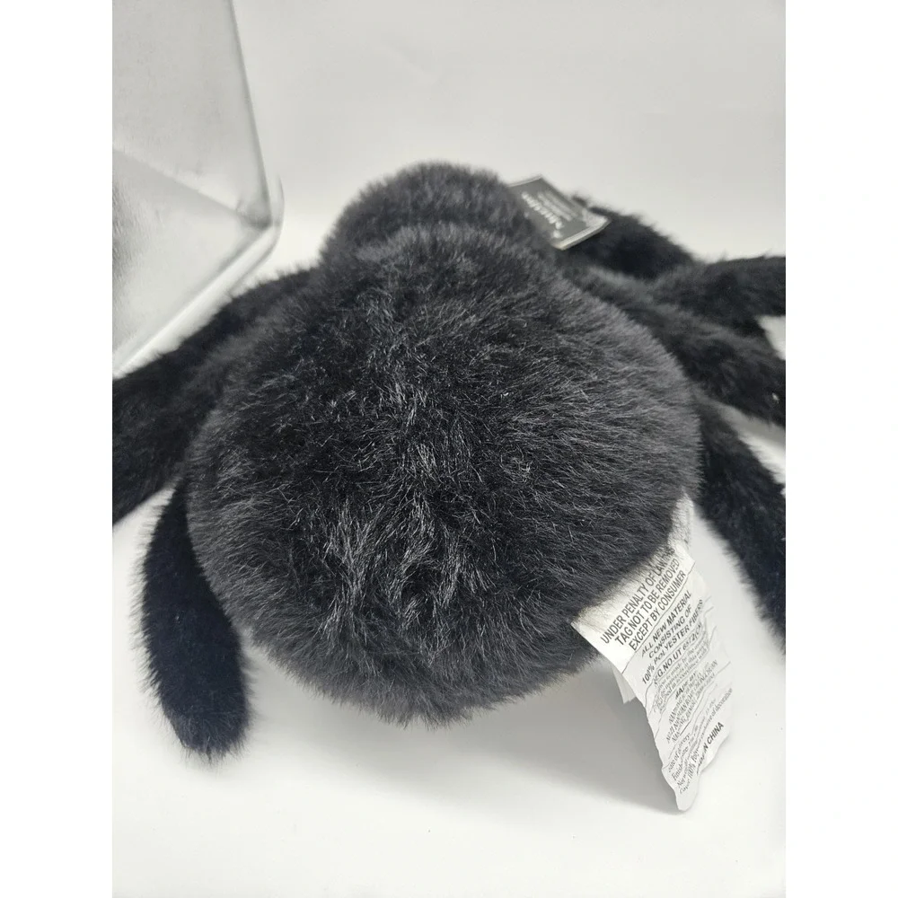 MARTHA STEWART Faux Fur Spider Black HALLOWEEN Pillow NWT